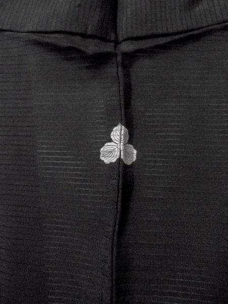 画像3: N1227B 女性用喪服  シルク(正絹) 黒,  【中古】【USED】【リサイクル】 ★★☆☆☆【N1227B】 (3)