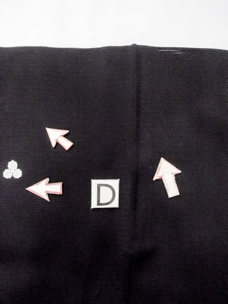 画像14: N1227B 女性用喪服  シルク(正絹) 黒,  【中古】【USED】【リサイクル】 ★★☆☆☆【N1227B】 (14)