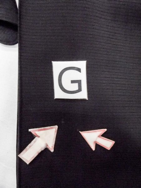 画像17: N1227B 女性用喪服  シルク(正絹) 黒,  【中古】【USED】【リサイクル】 ★★☆☆☆【N1227B】 (17)