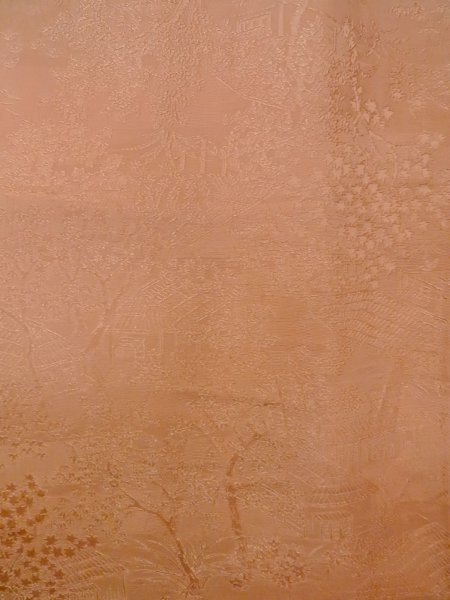 画像5: O0117A 女性用色無地  シルク（正絹） 淡いベージュ, 風景 【中古】【USED】【リサイクル】 ★★☆☆☆【O0117A】 (5)