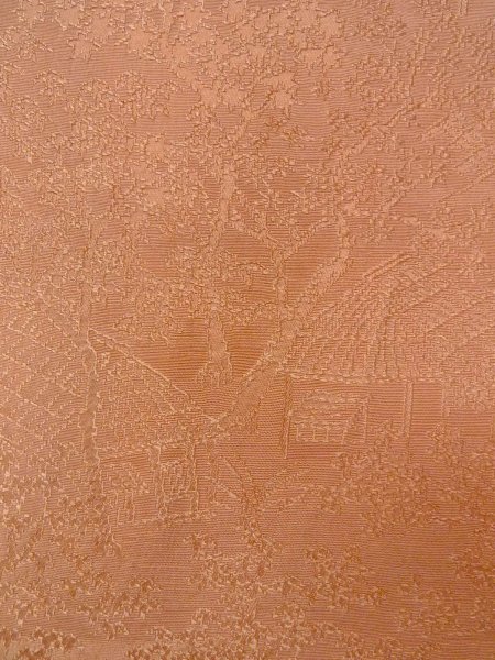 画像6: O0117A 女性用色無地  シルク（正絹） 淡いベージュ, 風景 【中古】【USED】【リサイクル】 ★★☆☆☆【O0117A】 (6)