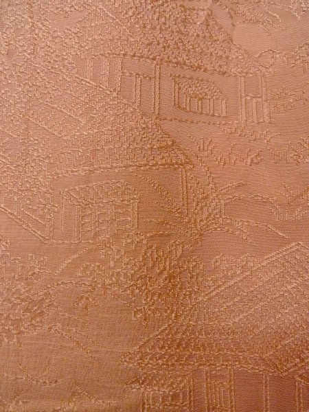 画像8: O0117A 女性用色無地  シルク（正絹） 淡いベージュ, 風景 【中古】【USED】【リサイクル】 ★★☆☆☆【O0117A】 (8)