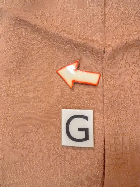 画像21: O0117A 女性用色無地  シルク（正絹） 淡いベージュ, 風景 【中古】【USED】【リサイクル】 ★★☆☆☆【O0117A】 (21)