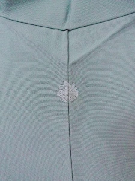 画像3: O0117B 女性用色無地  シルク(正絹) 淡い灰色がかった水色,  【中古】【USED】【リサイクル】 ★★☆☆☆【O0117B】 (3)