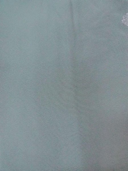 画像4: O0117B 女性用色無地  シルク(正絹) 淡い灰色がかった水色,  【中古】【USED】【リサイクル】 ★★☆☆☆【O0117B】 (4)