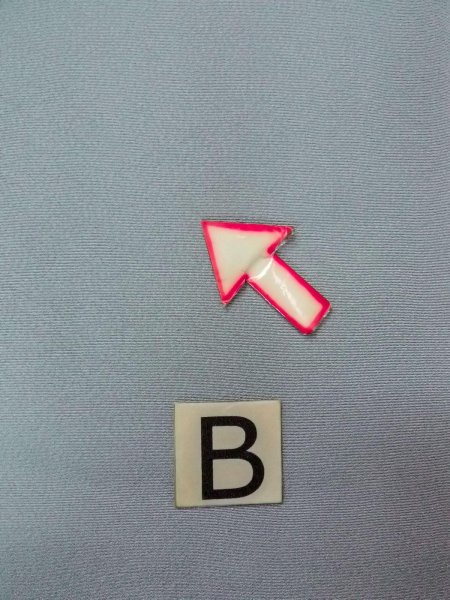 画像16: O0117B 女性用色無地  シルク(正絹) 淡い灰色がかった水色,  【中古】【USED】【リサイクル】 ★★☆☆☆【O0117B】 (16)