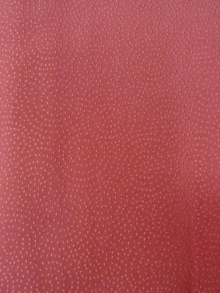 画像7: O0117C 女性用色無地  シルク(正絹) 珊瑚色,  【中古】【USED】【リサイクル】 ★★★☆☆【O0117C】 (7)