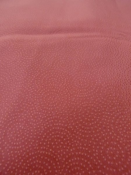 画像10: O0117C 女性用色無地  シルク(正絹) 珊瑚色,  【中古】【USED】【リサイクル】 ★★★☆☆【O0117C】 (10)