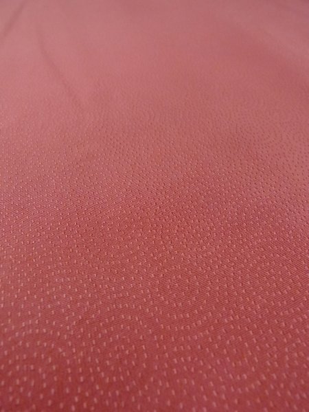 画像11: O0117C 女性用色無地  シルク(正絹) 珊瑚色,  【中古】【USED】【リサイクル】 ★★★☆☆【O0117C】 (11)