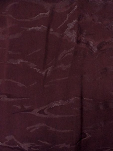 画像3: O0117D 女性用色無地  シルク(正絹) 深い紫みえんじ,  【中古】【USED】【リサイクル】 ★★☆☆☆【O0117D】 (3)