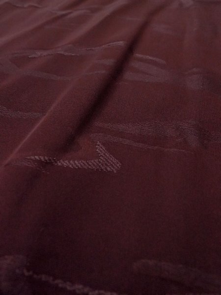 画像8: O0117D 女性用色無地  シルク(正絹) 深い紫みえんじ,  【中古】【USED】【リサイクル】 ★★☆☆☆【O0117D】 (8)