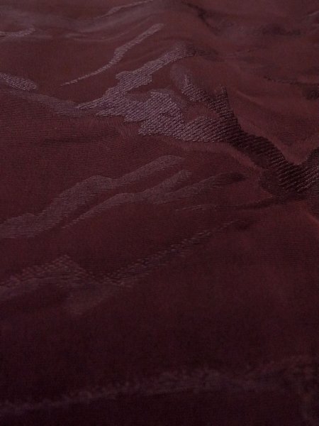 画像9: O0117D 女性用色無地  シルク(正絹) 深い紫みえんじ,  【中古】【USED】【リサイクル】 ★★☆☆☆【O0117D】 (9)