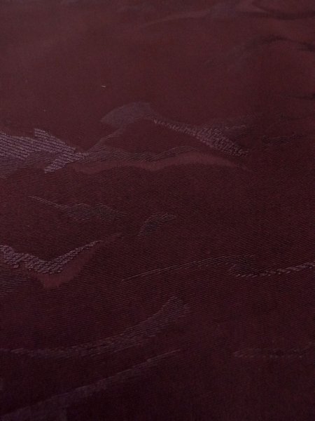 画像10: O0117D 女性用色無地  シルク(正絹) 深い紫みえんじ,  【中古】【USED】【リサイクル】 ★★☆☆☆【O0117D】 (10)