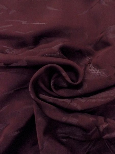 画像12: O0117D 女性用色無地  シルク(正絹) 深い紫みえんじ,  【中古】【USED】【リサイクル】 ★★☆☆☆【O0117D】 (12)