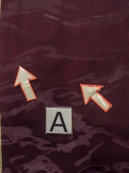 画像14: O0117D 女性用色無地  シルク(正絹) 深い紫みえんじ,  【中古】【USED】【リサイクル】 ★★☆☆☆【O0117D】 (14)