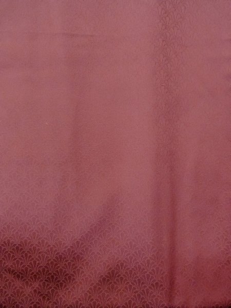 画像5: O0117E 女性用色無地  シルク(正絹) 赤み珊瑚色,  【中古】【USED】【リサイクル】 ★★★☆☆【O0117E】 (5)