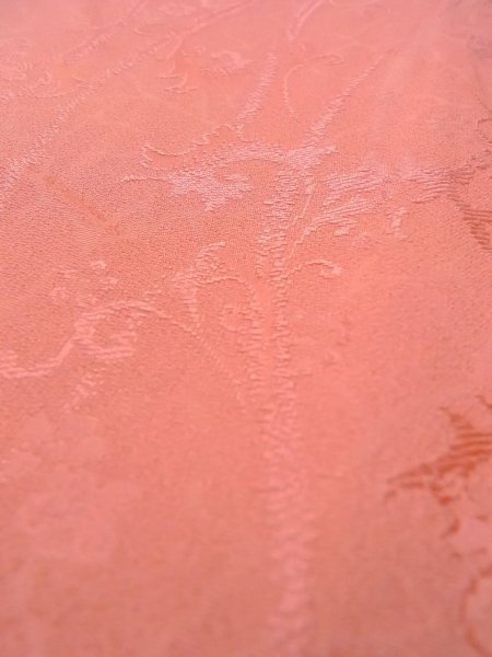 画像8: O0117F 女性用色無地  シルク(正絹) 光沢のある淡い橙色,  【中古】【USED】【リサイクル】 ★★★☆☆【O0117F】 (8)