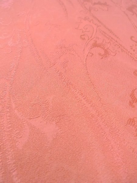 画像10: O0117F 女性用色無地  シルク(正絹) 光沢のある淡い橙色,  【中古】【USED】【リサイクル】 ★★★☆☆【O0117F】 (10)