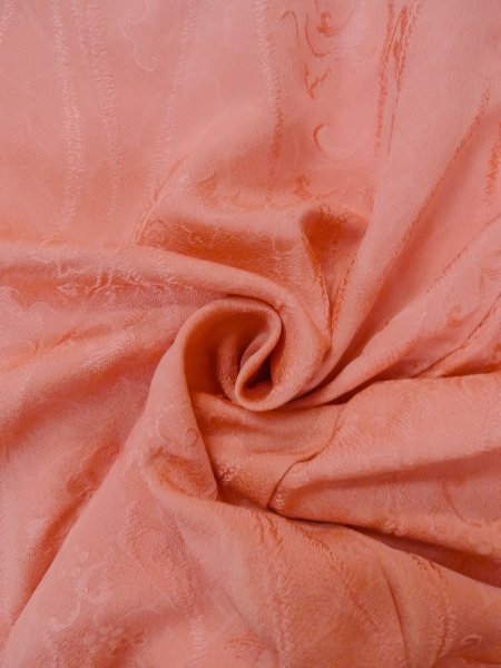 画像11: O0117F 女性用色無地  シルク(正絹) 光沢のある淡い橙色,  【中古】【USED】【リサイクル】 ★★★☆☆【O0117F】 (11)