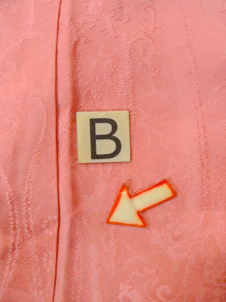 画像15: O0117F 女性用色無地  シルク(正絹) 光沢のある淡い橙色,  【中古】【USED】【リサイクル】 ★★★☆☆【O0117F】 (15)