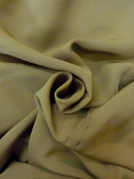 画像13: O0117G 女性用色無地  シルク(正絹) 灰色がかった緑色,  【中古】【USED】【リサイクル】 ★★☆☆☆【O0117G】 (13)