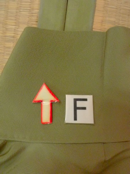 画像20: O0117G 女性用色無地  シルク(正絹) 灰色がかった緑色,  【中古】【USED】【リサイクル】 ★★☆☆☆【O0117G】 (20)