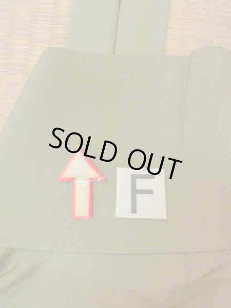 画像20: O0117G 女性用色無地  シルク（正絹） 灰色がかった緑色,  【中古】【USED】【リサイクル】 ★★☆☆☆【O0117G】 (20)