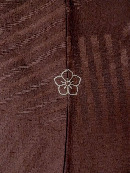 画像3: O0117H 女性用色無地  シルク(正絹) 茶色,  【中古】【USED】【リサイクル】 ★★★☆☆【O0117H】 (3)