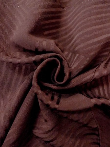 画像12: O0117H 女性用色無地  シルク(正絹) 茶色,  【中古】【USED】【リサイクル】 ★★★☆☆【O0117H】 (12)