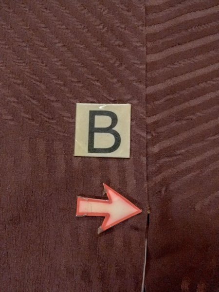 画像16: O0117H 女性用色無地  シルク(正絹) 茶色,  【中古】【USED】【リサイクル】 ★★★☆☆【O0117H】 (16)