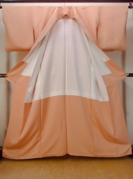 画像2: O0117I 女性用色無地  シルク(正絹) 山吹,  【中古】【USED】【リサイクル】 ★★☆☆☆【O0117I】 (2)