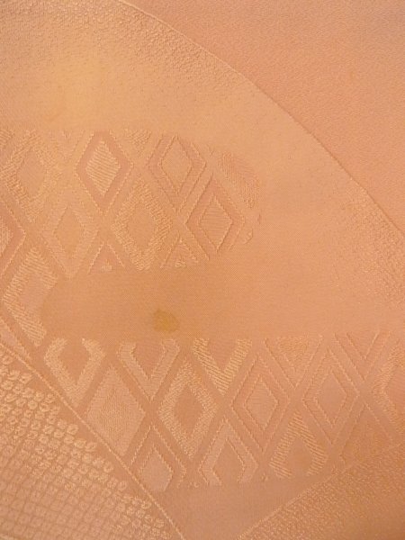 画像5: O0117I 女性用色無地  シルク(正絹) 山吹,  【中古】【USED】【リサイクル】 ★★☆☆☆【O0117I】 (5)