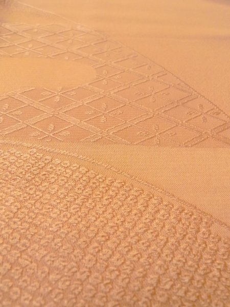 画像9: O0117I 女性用色無地  シルク(正絹) 山吹,  【中古】【USED】【リサイクル】 ★★☆☆☆【O0117I】 (9)