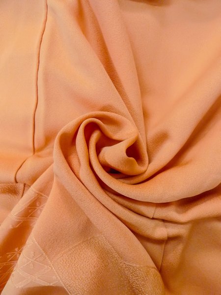 画像11: O0117I 女性用色無地  シルク(正絹) 山吹,  【中古】【USED】【リサイクル】 ★★☆☆☆【O0117I】 (11)