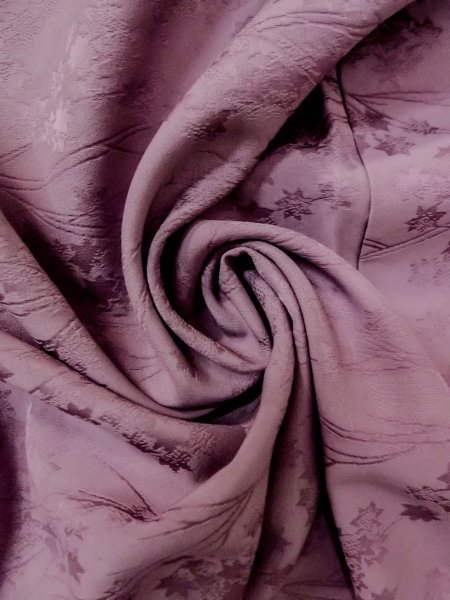 画像12: O0117L 女性用色無地  シルク(正絹) 淡い灰色がかった紫色,  【中古】【USED】【リサイクル】 ★★★☆☆【O0117L】 (12)