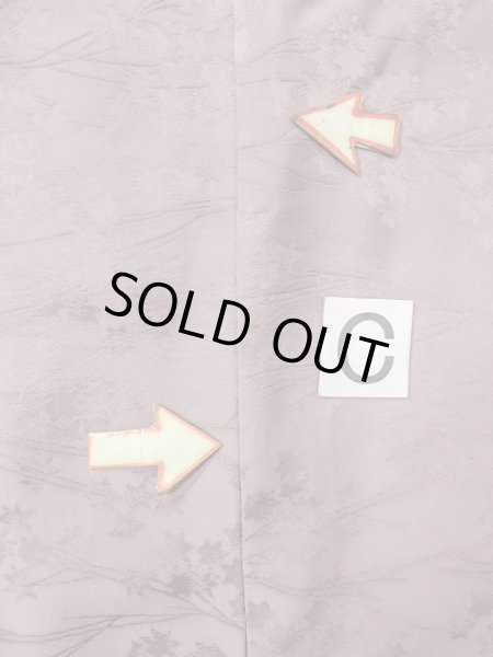 画像16: O0117L 女性用色無地  シルク（正絹） 淡い灰色がかった紫色,  【中古】【USED】【リサイクル】 ★★★☆☆【O0117L】 (16)