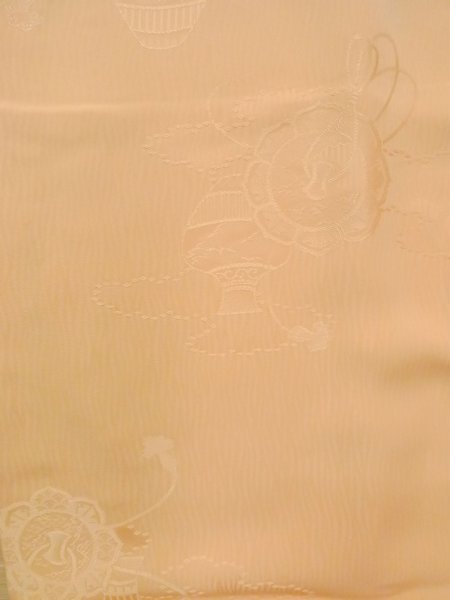 画像4: O0117M 女性用色無地  シルク(正絹) 薄い橙色,  【中古】【USED】【リサイクル】 ★★★☆☆【O0117M】 (4)