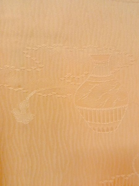 画像5: O0117M 女性用色無地  シルク(正絹) 薄い橙色,  【中古】【USED】【リサイクル】 ★★★☆☆【O0117M】 (5)