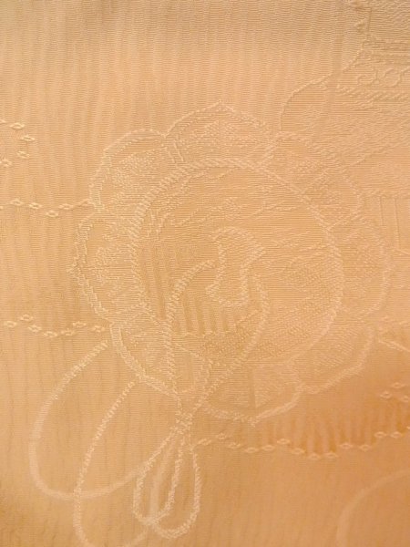 画像7: O0117M 女性用色無地  シルク(正絹) 薄い橙色,  【中古】【USED】【リサイクル】 ★★★☆☆【O0117M】 (7)