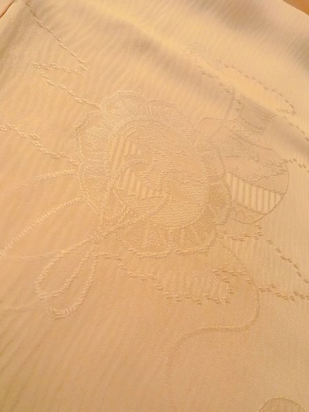 画像8: O0117M 女性用色無地  シルク(正絹) 薄い橙色,  【中古】【USED】【リサイクル】 ★★★☆☆【O0117M】 (8)