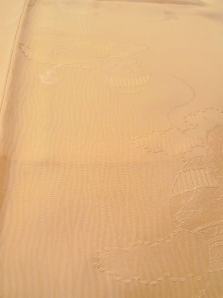 画像10: O0117M 女性用色無地  シルク(正絹) 薄い橙色,  【中古】【USED】【リサイクル】 ★★★☆☆【O0117M】 (10)