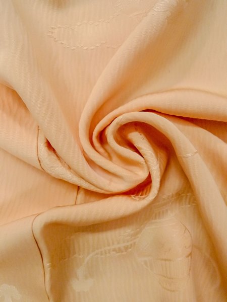 画像11: O0117M 女性用色無地  シルク(正絹) 薄い橙色,  【中古】【USED】【リサイクル】 ★★★☆☆【O0117M】 (11)