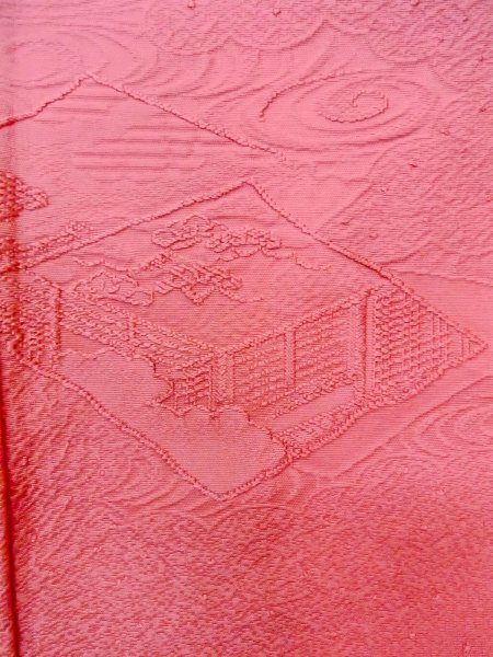 画像7: O0117N 女性用色無地  シルク(正絹) 桃色,  【中古】【USED】【リサイクル】 ★★★☆☆【O0117N】 (7)