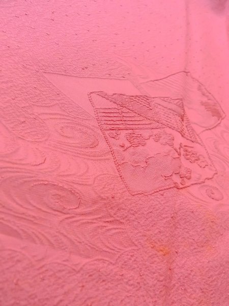 画像8: O0117N 女性用色無地  シルク(正絹) 桃色,  【中古】【USED】【リサイクル】 ★★★☆☆【O0117N】 (8)