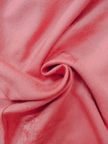 画像11: O0117N 女性用色無地  シルク(正絹) 桃色,  【中古】【USED】【リサイクル】 ★★★☆☆【O0117N】 (11)