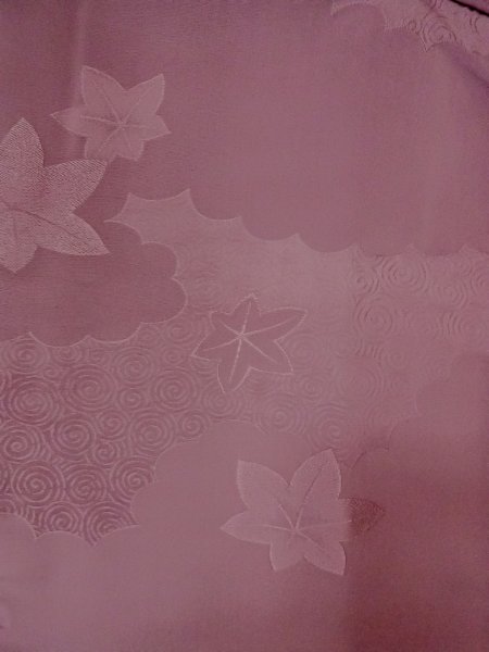 画像3: O0117P 女性用色無地  シルク(正絹) 灰色がかった紫色,  【中古】【USED】【リサイクル】 ★★★☆☆【O0117P】 (3)