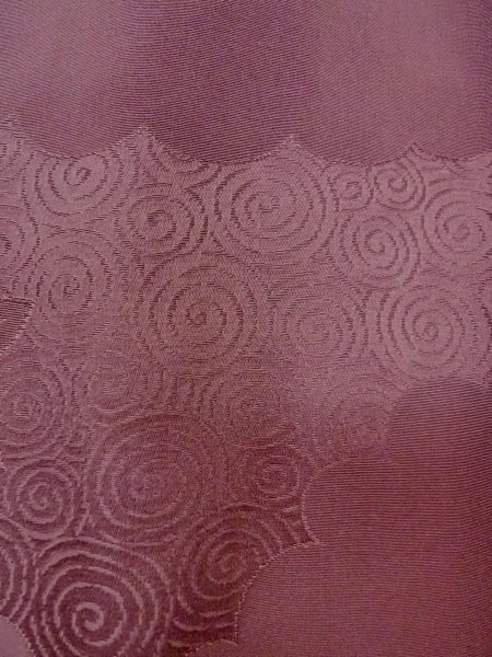 画像5: O0117P 女性用色無地  シルク(正絹) 灰色がかった紫色,  【中古】【USED】【リサイクル】 ★★★☆☆【O0117P】 (5)