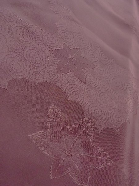 画像8: O0117P 女性用色無地  シルク(正絹) 灰色がかった紫色,  【中古】【USED】【リサイクル】 ★★★☆☆【O0117P】 (8)