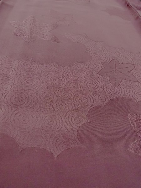 画像10: O0117P 女性用色無地  シルク(正絹) 灰色がかった紫色,  【中古】【USED】【リサイクル】 ★★★☆☆【O0117P】 (10)