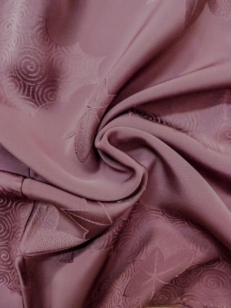 画像11: O0117P 女性用色無地  シルク(正絹) 灰色がかった紫色,  【中古】【USED】【リサイクル】 ★★★☆☆【O0117P】 (11)